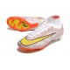 Nike Air Zoom Mercurial Superfly 9 Elite FG Blanc Or