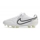 Chaussure Nike Tiempo Legend 9 Elite FG Blanc Noir