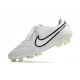 Chaussure Nike Tiempo Legend 9 Elite FG Blanc Noir