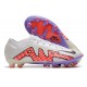 Nike - Zoom Mercurial Vapor 15 Elite AG-Pro Blanc Noir Rouge