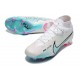 Nike Zoom Mercurial Superfly 9 Elite FG Homme Blanc Bleu