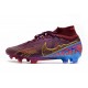 Nike Zoom Mercurial Superfly 9 Elite FG KM Foncé Betterave Mtlc Vivid Or