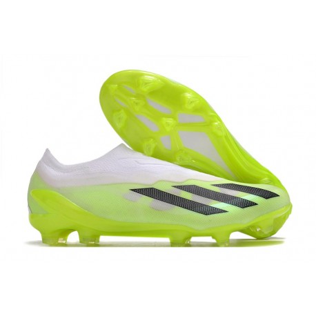 Nouvel adidas X Crazyfast.1 LL FG Crazyrush - Blanc Noir Lucid Lemon