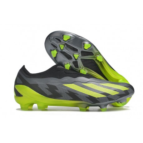 Nouvel adidas X Crazyfast.1 LL FG Crazycharged - Noir Jaune Gris