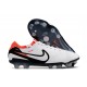 Nike Tiempo Legend X Elite FG Nouvelle Blanc Noir Pourpre