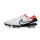 Nike Tiempo Legend X Elite FG Nouvelle Blanc Noir Pourpre