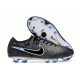 Nike Tiempo Legend X Elite FG Nouvelle Noir Chrome Hyper Royal