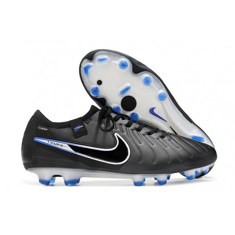Nike Tiempo Legend X Elite FG Nouvelle Noir Chrome Hyper Royal