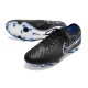 Nike Tiempo Legend X Elite FG Nouvelle Noir Chrome Hyper Royal