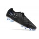 Nike Tiempo Legend X Elite FG Nouvelle Noir Chrome Hyper Royal