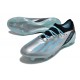 Chaussure adidas X Crazyfast Messi.1 FG Argent Métallique Bleu Bonheur Noir