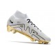 Nike Zoom Mercurial Superfly 9 Elite FG Homme Blanc Or Noir