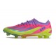 Chaussure adidas X Crazyfast Messi.1 FG Korean Nights Son - Lucid Lemon Bleu Rose ÉDITION LIMITÉE