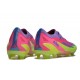 Chaussure adidas X Crazyfast Messi.1 FG Korean Nights Son - Lucid Lemon Bleu Rose ÉDITION LIMITÉE