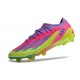 Chaussure adidas X Crazyfast Messi.1 FG Korean Nights Son - Lucid Lemon Bleu Rose ÉDITION LIMITÉE
