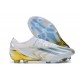 Chaussure adidas X Crazyfast Messi.1 FG Blanc Bleu Or 