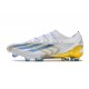 Chaussure adidas X Crazyfast Messi.1 FG Blanc Bleu Or 