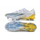 Chaussure adidas X Crazyfast Messi.1 FG Blanc Bleu Or 