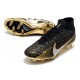 Nike Zoom Mercurial Superfly 9 Elite FG Homme Noir Or Blanc