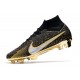 Nike Zoom Mercurial Superfly 9 Elite FG Homme Noir Or Blanc