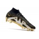Nike Zoom Mercurial Superfly 9 Elite FG Homme Noir Or Blanc