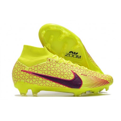 Nouvelle Nike Zoom Mercurial Superfly IX Elite FG Jaune Rouge