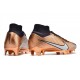 Nouvelle Nike Zoom Mercurial Superfly IX Elite FG Mbappe Cuivre Métallique