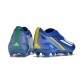 Chaussure adidas X Crazyfast Messi.1 FG Bleu Blanc Jaune