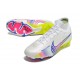 Nouvelle Nike Zoom Mercurial Superfly IX Elite FG Blanc Bleu Rose