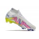 Nouvelle Nike Zoom Mercurial Superfly IX Elite FG Blanc Bleu Rose