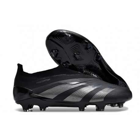 Adidas Predator Elite Laceless FG Nouvelle Noir Carbone