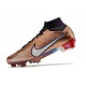 Nike Zoom Mercurial Superfly IX Elite FG Mbappe Cuivre Métallique