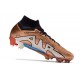 Nike Zoom Mercurial Superfly IX Elite FG Mbappe Cuivre Métallique