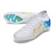 Nike Zoom Mercurial Superfly IX Elite FG Blanc Bleu Noir