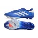 Crampons adidas Copa Pure 2+ Elite FG Bleu Lucide Blanc Rouge Solaire