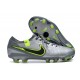 Nike Tiempo Legend X Elite FG Nouvelle Gris Noir Vert