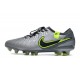 Nike Tiempo Legend X Elite FG Nouvelle Gris Noir Vert