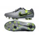 Nike Tiempo Legend X Elite FG Nouvelle Gris Noir Vert