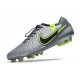 Nike Tiempo Legend X Elite FG Nouvelle Gris Noir Vert