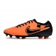 Nike Tiempo Legend X Elite FG Nouvelle Orange Noir