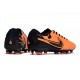Nike Tiempo Legend X Elite FG Nouvelle Orange Noir