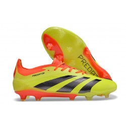 Chsussure Adidas Predator Elite FG Jaune Rouge Noir