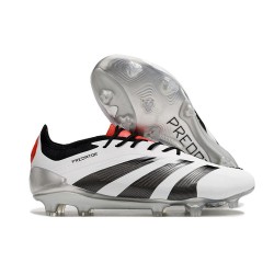 Chsussure Adidas Predator Elite FG Blanc Noir Rouge