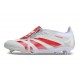 Adidas Predator Elite Tongue FG Crampon Blanc Rouge