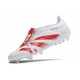 Adidas Predator Elite Tongue FG Crampon Blanc Rouge