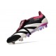 Adidas Predator Elite Tongue FG Crampon Noir Blanc Violet