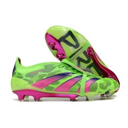 Adidas Predator Elite Tongue FG Vert Solaire Equipe Jaune Choc Citron Lucide