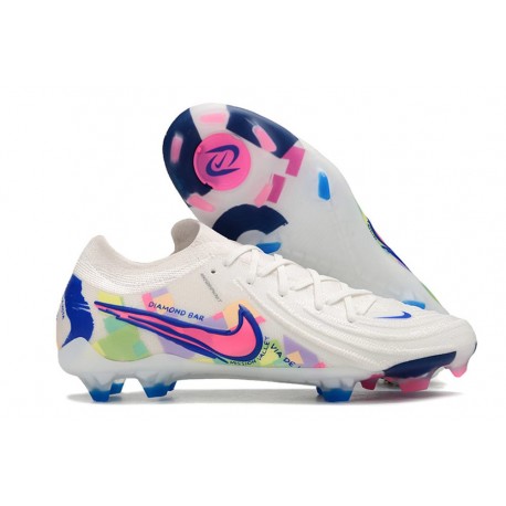 Nike Phantom Luna 2 Elite L FG Nouvelle Blanc Rose Bleu