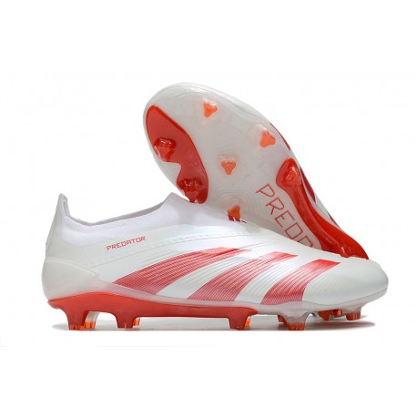 Adidas Predator Elite Laceless FG Nouvelle Blanc Rouge