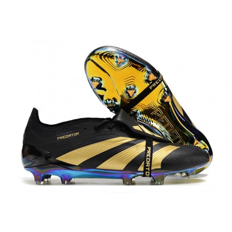 Adidas Predator Elite Tongue FG Crampon Noir Or